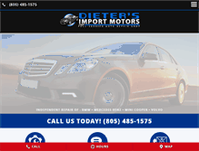 Tablet Screenshot of dietersimportmotors.net